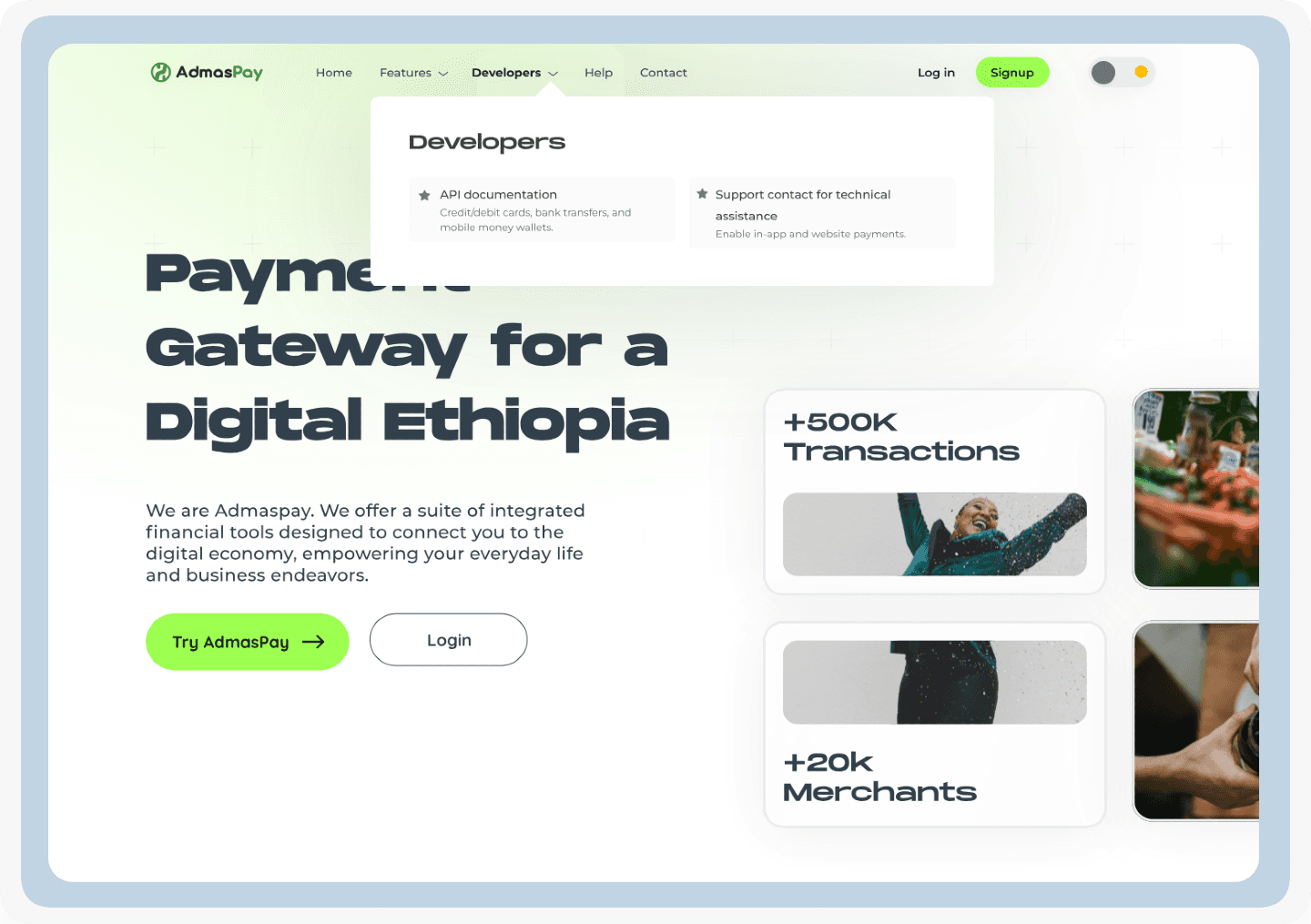 AdmasPay Has Neat & Clean User Interface.